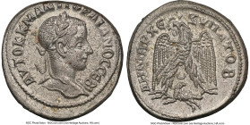 SYRIA. Antioch. Gordian III (AD 238-244). BI tetradrachm (26mm, 13.14 gm, 7h). NGC MS 4/5 - 3/5. AD 242. AYTOK K M ANT ΓOPΔIANOC CЄB, laureate head of...