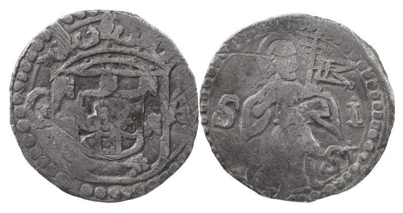 Portuguese India
D. João IV (1640-1656)
2 Tangas G-A Goa 1651
AG: 17.06 3.62 g
A...