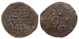 Portuguese India
D. José I (1750-1777)
12 Réis 1762 Goa
AG: 29.01 8.19 g
Good Fine