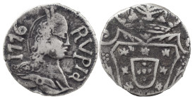 Portuguese India
D. José I (1750-1777)
Rupee 1776
AG: 52.02 10.68 g
Good Fine