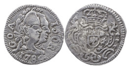 Portuguese India
D. Maria I and D. Pedro III (1777-1786)
Half Pardau 1784 Goa
AG: 06.02 2.72 g
Very Fine