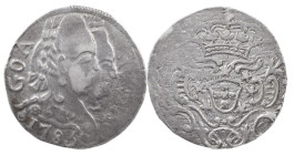 Portuguese India
D. Maria I and D. Pedro III (1777-1786)
Rupee 1785 Goa
AG: 10.04 10.82 g
About Very Fine