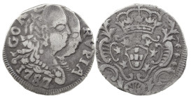 Portuguese India
D. Maria I and D. Pedro III (1777-1786)
Rupee 1787 Goa
AG: 10.06 10.73 g
Very Fine