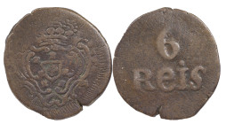 Portuguese India
D. Maria I (1786-1799)
6 Réis Goa
AG: 14.01 3.56 g
Good Fine
