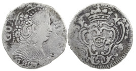 Portuguese India
D. Maria I (1786-1799)
Rupee Goa 1804
AG: 36.11 10.75 g
Good Fine