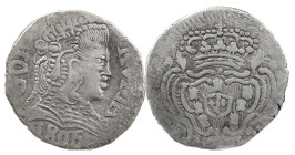 Portuguese India
D. Maria I (1786-1799)
Rupee Goa 1806
AG: 36.14 10.92 g
About Very Fine