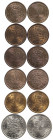 Angola
Portuguese Republic (1910-Present)
Lot of 6 coins different
50 centavos of 1953, 1961, 1958, 1957, 1954 and 1950.
XF/UNC