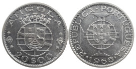 Angola
Portuguese Republic (1910-Present)
Essay of 20 escudos of 1966
AG: E8.03 12.00 g
UNC