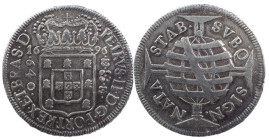 Brazil
D. Pedro II (1683-1706)
640 Réis 1696 Bahia
AG: 23.01 18.95 g
Very Fine