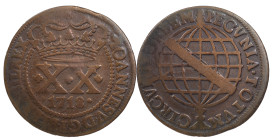 Brazil
D. João V (1706-1750)
20 Réis 1718 Lisbon
AG: 09.05 10.46 g
Fine