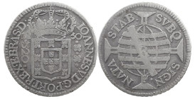 Brazil
D. João V (1706-1750)
320 Réis 1750 Rio of Janeiro
AG: 22.05 9.00 g
Good Fine