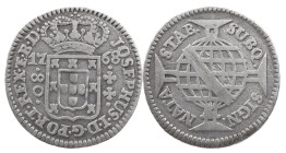 Brazil
D. José I (1750-1777)
80 Réis 1768 Lisbon
AG: 29.01 1.95 g
About Very Fine