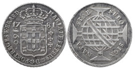 Brazil
D. Maria I and D. Pedro III (1777-1786)
160 Réis 1781 Lisbon
AG: 10.04 4.31 g
Good Very Fine