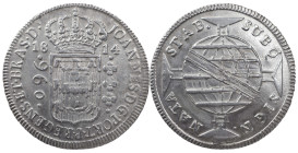 Brazil
D. João Prince Regent (1799-1816)
960 Réis 1814 Bahia
restrike above 8 Reales Espanha
AG: 31.08 26.14 g
About XF
