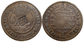 Brazil
D. João Prince Regent (1799-1816)
Countermark of escudete 1809 above 40 Réis 1790 of D. Maria I
AG: 96.02 29.64 g
Very Fine