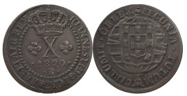 Brazil
D. João VI (1816-1822)
10 Réis 1820 Rio of Janeiro
AG: 01.06 4.08 g
Good Very Fine