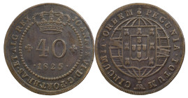 São Tomé and Príncipe
D. João VI (1816-1826)
40 Réis 1825
AG: 05.01 5.62 g
Good Fine