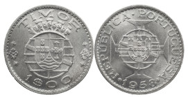 Timor
Portuguese Republic (1910-Present)
1 escudo 1958
AG: 09.01 8.00 g
About UNC