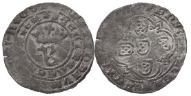 Portugal
D. João I (1385-1433)
Real Branco of Lisbon
AG: 52.01 2.91 g
About Very Fine