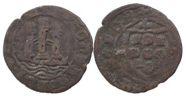 Portugal
D. Afonso V (1438-1481)
Ceitil Porto P-
P on left and High towers
AG: 09.03 2.55 g
Fine