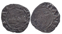 Portugal
D. João III (1521-1557)
Ceitil
Shield with castels
AG: 05.10 1.39 g VERY RARE
About Fine