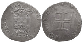 Portugal
D. Sebastião I (1557-1578)
Tostão Lisbon
First type of closed crown - not cataloged
AG: NC 7.73 g
Very Fine