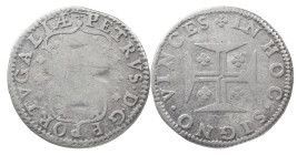 Portugal
D. Pedro Prince Regent (1667-1683)
Tostão Lisbon
AG: 52.01 3.80 g
Fine