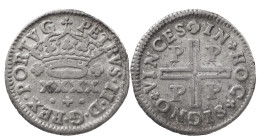 Portugal
D. Pedro II (1683-1706)
Half tostão Porto
AG: 33.01 1.65 g
About Very Fine