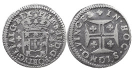 Portugal
D. Pedro II (1683-1706)
3 vinténs Lisbon
Restrike
AG: 34.01 2.37 g
Good Fine