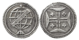 Portugal
D. João V (1706-1750)
Vintém of sphere
AG: 42.01 0.63 g
About Very Fine
