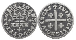 Portugal
D. João V (1706-1750)
Half Tostão
AG: 45.01 1.45 g
Very Fine