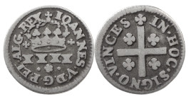 Portugal
D. João V (1706-1750)
Half Tostão
AG: 46.01 1.46 g
About Very Fine