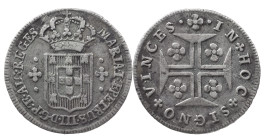 Portugal
D. Maria I and D. Pedro III (1777-1786)
3 vinténs Lisbon
AG: 07.01 1.80 g
Very Fine
