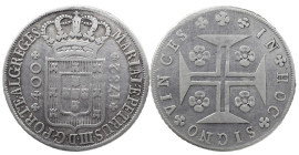 Portugal
D. Maria I and D. Pedro III (1777-1786)
New Cruzado Lisbon 1782
AG: 18.12 14.42 g
About Very Fine