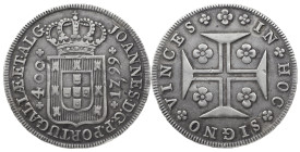 Portugal
D. João Prince Regent (1799-1816)
New Cruzado Lisbon 1799
AG: 22.01 15.01 g
Good Very Fine