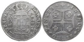 Portugal
D. João Prince Regent (1799-1816)
New Cruzado Lisbon 1814
AG: 24.06 14.41 g
Fine