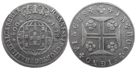 Portugal
D. João VI (1816-1826)
New Cruzado 1818 Lisbon
AG: 12.09 14.50 g
Good Very Fine