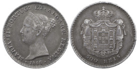 Portugal
D. Maria II (1834-1853)
500 Réis Lisbon 1846
AG: 39.11 14.82 g
XF