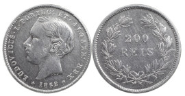 Portugal
D. Luís I (1861-1889)
200 Réis Lisbon 1862
AG: 10.01 4.89 g
Very Fine