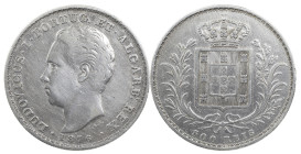 Portugal
D. Luís I (1861-1889)
500 Réis Lisbon 1876
AG: 12.13 12.32 g
About Very Fine