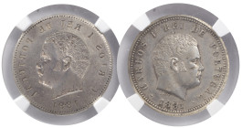 Portugal
D. Carlos I (1889-1908)
200 Réis Lisbon 1891
Mint Error- "OBVERSE BROCKAGE"
NGC MINT ERROR AU DETAILS - BENT
Not cataloged.