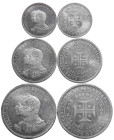 Portugal
D. Carlos I (1889-1908)
Lot of 3 coins from the IV centenary of the discovery of the sea route to India. 200, 500 and 1000 Réis.
XF/UNC