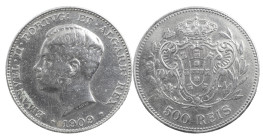 Portugal
D. Manuel II (1908-1910)
500 Réis Lisbon 1909
AG: 04.03 12.27 g
Very Fine