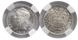 Portugal
Portuguese Republic (1910-Present)
10 centavos 1915
NGC MS 64
AG: 07.01