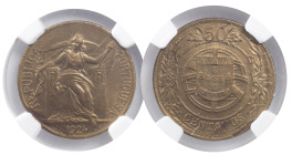 Portugal
Portuguese Republic (1910-Present)
50 centavos 1924
NGC MS 64
AG: 19.01