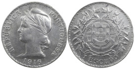Portugal
Portuguese Republic (1910-Present)
1 escudo 1916
AG: 23.02 24.71 g
XF