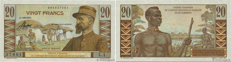 Country : FRENCH EQUATORIAL AFRICA 
Face Value : 20 Francs Émile Gentil 
Date : ...