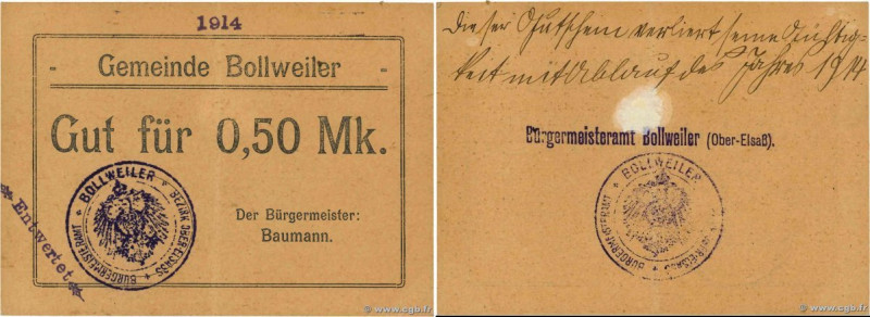 Country : GERMANY 
Face Value : 0,5 Mark 
Date : 1914 
Period/Province/Bank : Ém...