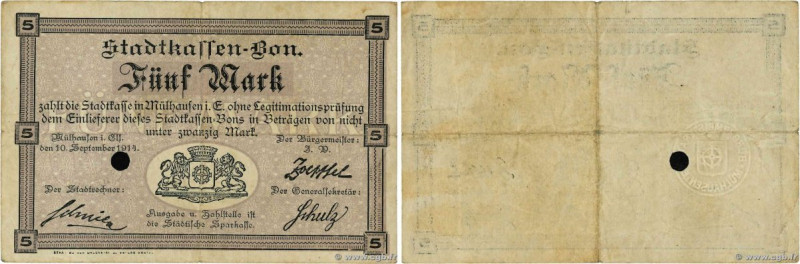 Country : GERMANY 
Face Value : 5 Mark 
Date : 10 septembre 1914 
Period/Provinc...