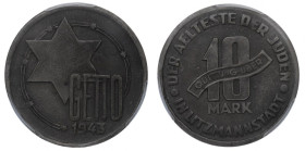 Litzmannstadt Ghetto, 10 mark 1943 - PCGS MS61